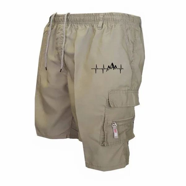 Men's Casual Work Shorts Multi-pocket Loose Drawstring Cargo Shorts Outdoor Sports Short Pants for Men Streetwear - Image 8
