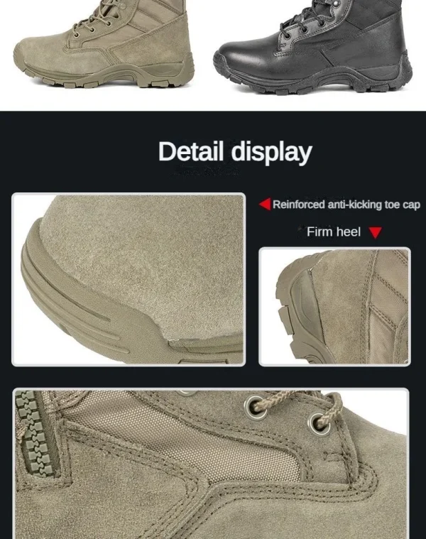 2023 New High Top Combat Boots Green Desert Brown Boot Lightweight Training Boots Hiking Boots Man Tactical Boots - Image 21