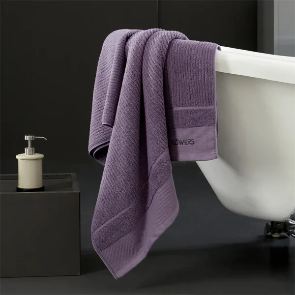 Luxury 100%Cotton Towel Set, Face Bath Towels, Soft and ComfortableSolid White Grey, Blue,Hotel, Home Washcloth,Water Absorbent - Image 15