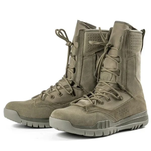2023 New High Top Combat Boots Green Desert Brown Boot Lightweight Training Boots Hiking Boots Man Tactical Boots - Image 8