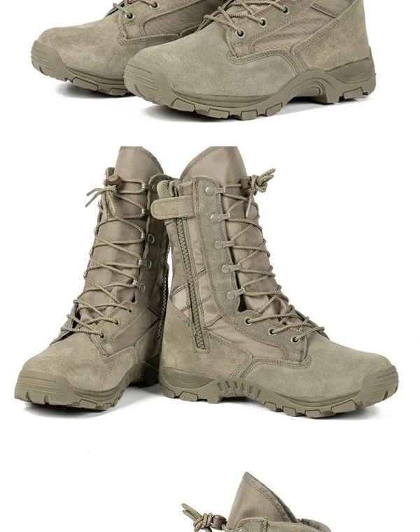 2023 New High Top Combat Boots Green Desert Brown Boot Lightweight Training Boots Hiking Boots Man Tactical Boots - Image 27