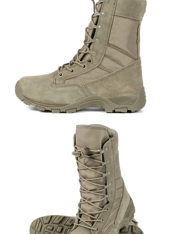 2023 New High Top Combat Boots Green Desert Brown Boot Lightweight Training Boots Hiking Boots Man Tactical Boots - Image 28
