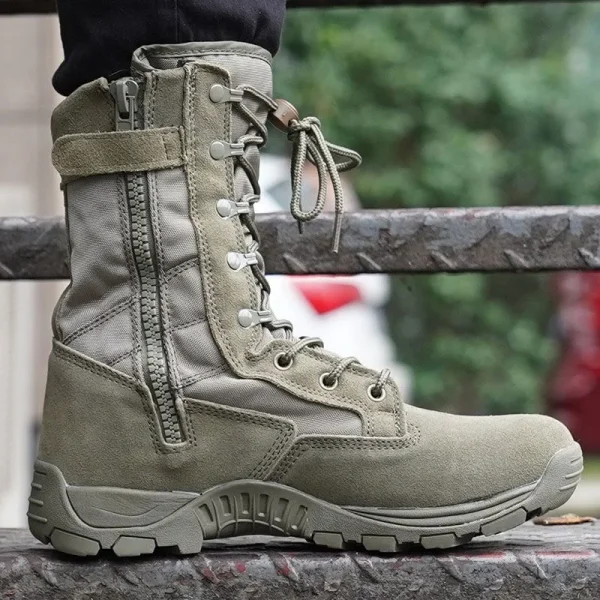 2023 New High Top Combat Boots Green Desert Brown Boot Lightweight Training Boots Hiking Boots Man Tactical Boots - Image 2
