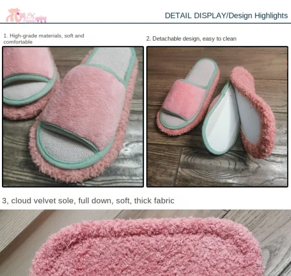 Microfibre Mop Slippers Solid Color Simple Wipeable Floor Mopping Sweeping Wood Floor Tile Cleaning Slippers Lazy Slippers - Image 8