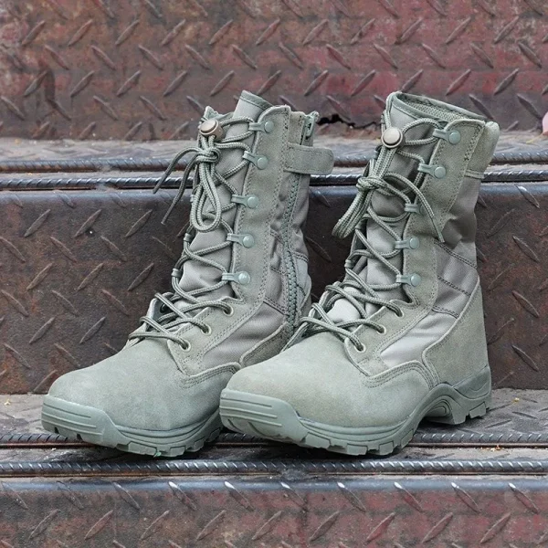 2023 New High Top Combat Boots Green Desert Brown Boot Lightweight Training Boots Hiking Boots Man Tactical Boots - Image 6