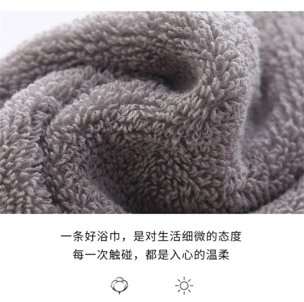 100%pure cotton towel, enlarged and thickened bath towel, quick drying hand wash face towel, bathroom, family hotel, adult apron - Image 11