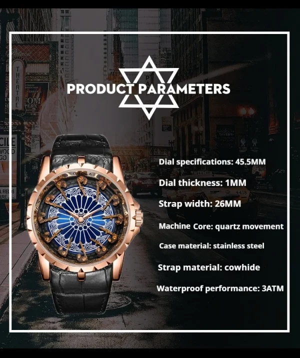 CILOA Twelve Knights of the Round Table Men's Watch Wormhole Concept Mechanical Watch Men's - Image 16