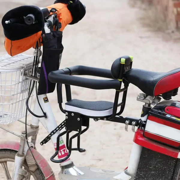 Detachable Children Bike Seat Bicycle Front Mount Baby Saddle Carrier Safe Seat With Handrail For Kids Toddler Accessories - Image 9