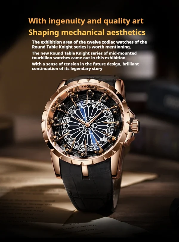 CILOA Twelve Knights of the Round Table Men's Watch Wormhole Concept Mechanical Watch Men's - Image 4