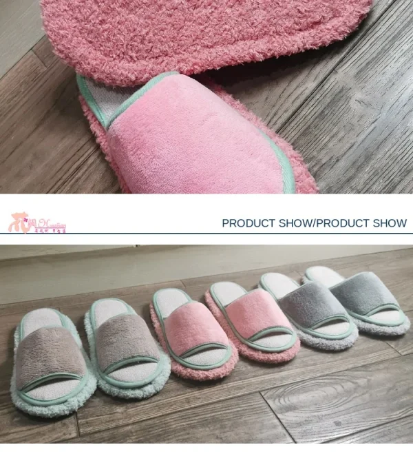 Microfibre Mop Slippers Solid Color Simple Wipeable Floor Mopping Sweeping Wood Floor Tile Cleaning Slippers Lazy Slippers - Image 9