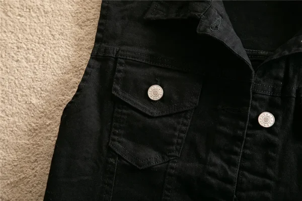 2024 Spring Summer Short Denim Vest Jacket White Female Slim Sleeveless Coat Black Pink Plus size 6XL Casual Womens Waistcoat - Image 35