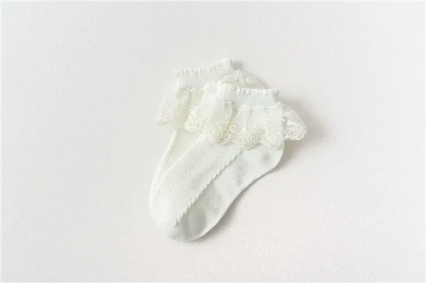 10/20 Pairs/lot Baby Girls Kids Socks Lace Ruffle Princess Mesh Children Ankle Short Breathable Cotton White Pink Toddler Sock - Image 14