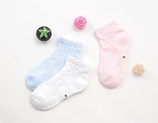 5 Pairs Pack New Summer Girls Clothing Mesh Cotton Socks Sets Floral Pattern Baby Girls Ankle Socks Children Kids Baby Socks - Image 36