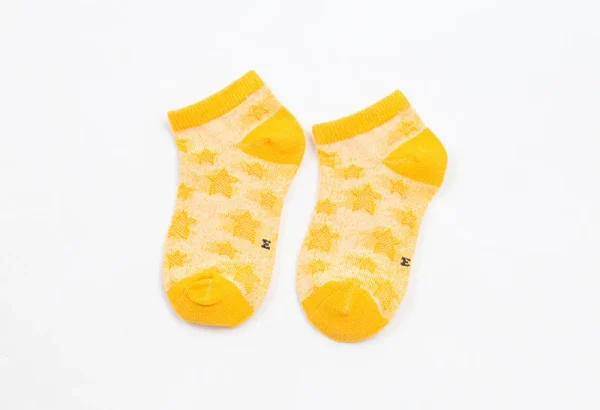 5 Pairs Socks Baby Boy's Girl's Summer Socks 2-3 3-5 5-8 Cotton Casual Mesh Socks Children Socks Star Jacquard Solid Color Short - Image 23