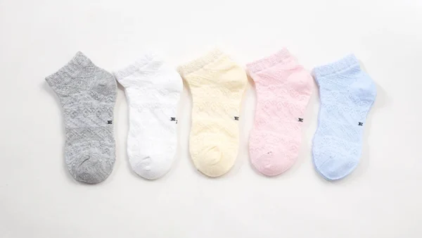 5 Pairs Pack New Summer Girls Clothing Mesh Cotton Socks Sets Floral Pattern Baby Girls Ankle Socks Children Kids Baby Socks - Image 29