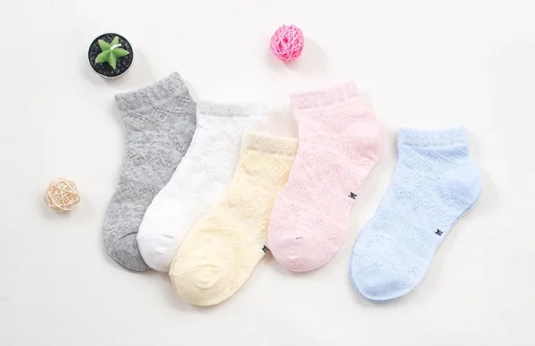 5 Pairs Pack New Summer Girls Clothing Mesh Cotton Socks Sets Floral Pattern Baby Girls Ankle Socks Children Kids Baby Socks - Image 31