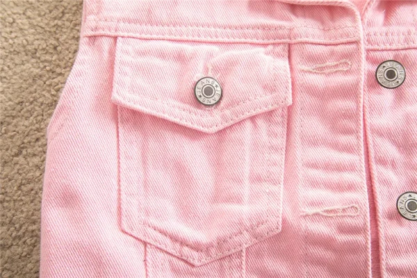 2024 Spring Summer Short Denim Vest Jacket White Female Slim Sleeveless Coat Black Pink Plus size 6XL Casual Womens Waistcoat - Image 56