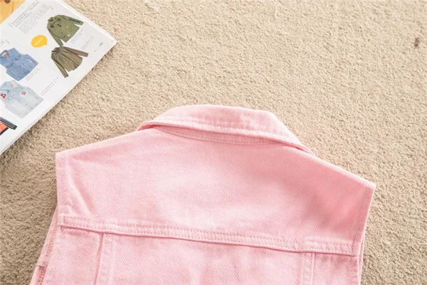2024 Spring Summer Short Denim Vest Jacket White Female Slim Sleeveless Coat Black Pink Plus size 6XL Casual Womens Waistcoat - Image 59