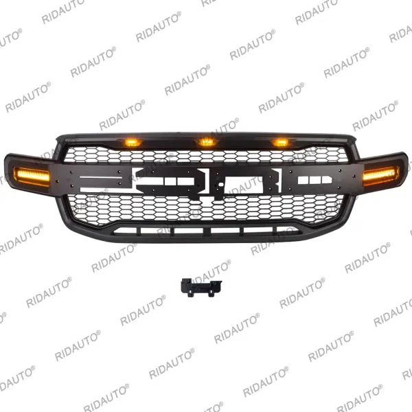 New Aftermarket For FORD RANGER 2023 2024 Australia WILDTRAK Upgrades To RAPTOR Style Front Grill Replacement LED Turning Light