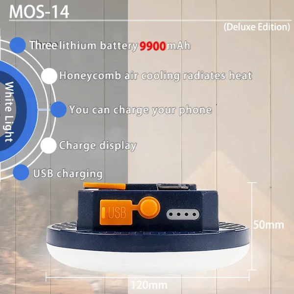 MOSLIGHTING Rechargeable Camping Light Outdoor Fishing Flashlight Tent Lantern Work Emergency Mountaineering Night Lighting LED - Image 12