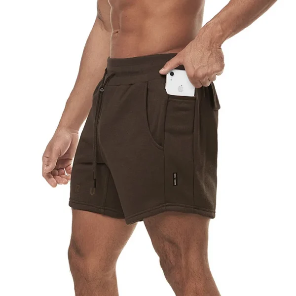 Men's Cotton Summer Gym Sweatpants Running Shorts Sports Jogging Fitness Shorts Men Sweat Shorts Bodybuilding Short Casual Pants - Image 7
