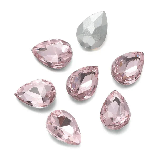 10pcs/lot Teardrop Glass Bead Crystal Gem Stone Point Back Drop Shape Rhinestones Glue On Rhinestone For DIY Jewelry Accessories - Image 11