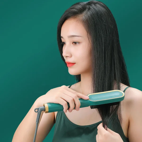 Hair Straightener Brush Negative Ion Straightening Hot Comb Iron With Anti-Scald Feature  & LCD Display Professional Hair Tools - Image 10