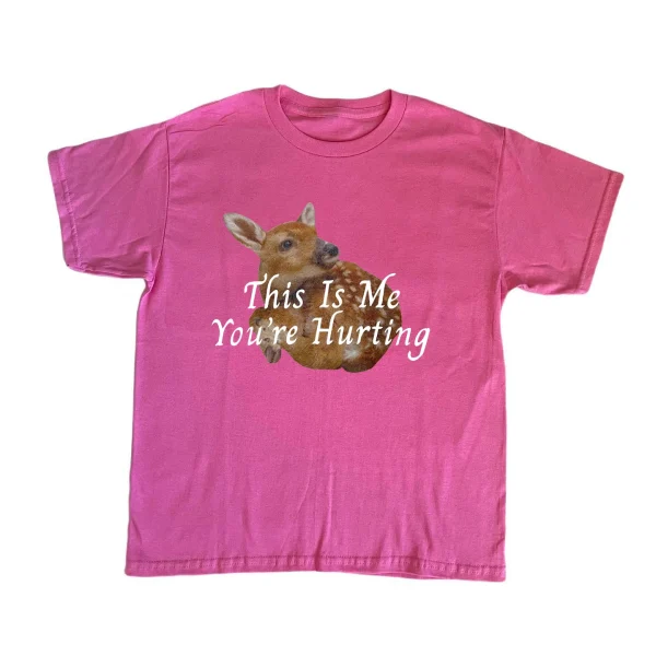 Aesthetically Sweet Y2K Clothes Tops Fairy Deer Print Cotton Women's Short Sleeve T-Shirt Harajuku Casual Loose Cute Streetwear - Image 6