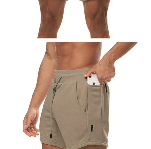 Men's Cotton Summer Gym Sweatpants Running Shorts Sports Jogging Fitness Shorts Men Sweat Shorts Bodybuilding Short Casual Pants - Image 23