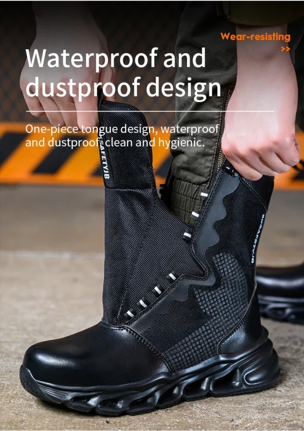 Men Safety Shoes Indestructible Steel Toe Work Boot Puncture-proof Sneakers Breathable Light Comfortable Construction Work Shoes - Image 18