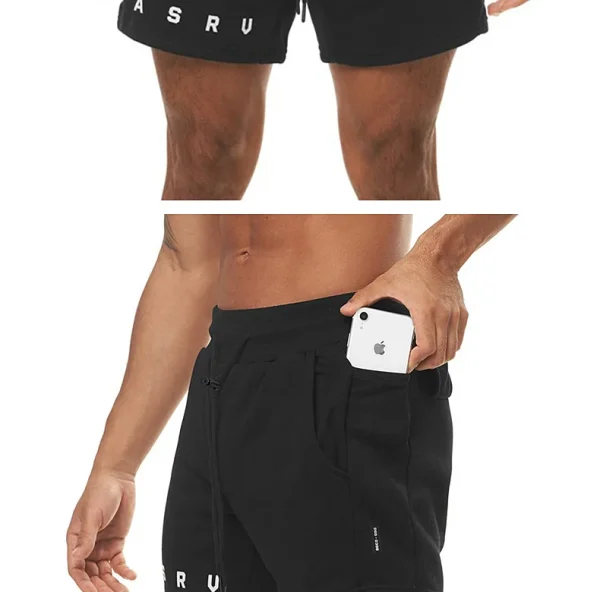 Men's Cotton Summer Gym Sweatpants Running Shorts Sports Jogging Fitness Shorts Men Sweat Shorts Bodybuilding Short Casual Pants - Image 18