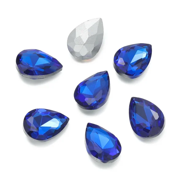 10pcs/lot Teardrop Glass Bead Crystal Gem Stone Point Back Drop Shape Rhinestones Glue On Rhinestone For DIY Jewelry Accessories - Image 27