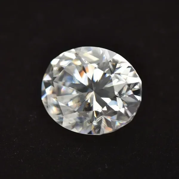 Moissanite Gemstone Oval Cut D Color VVS1 Lab Synthetic Created Heat Diamond for DIY Jewelry Making Materials with GRA Report - Image 4