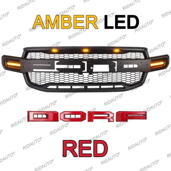 New Aftermarket For FORD RANGER 2023 2024 Australia WILDTRAK Upgrades To RAPTOR Style Front Grill Replacement LED Turning Light - Image 8