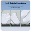 10 Pairs Women Socks Breathable Sports socks Solid Color Boat socks Comfortable Cotton Ankle Socks White Black - Image 5