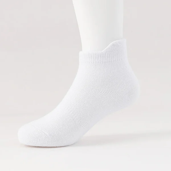 6 Pairs Kids Socks For Toddler Baby Boys Girls White Ankle Socks - Image 14