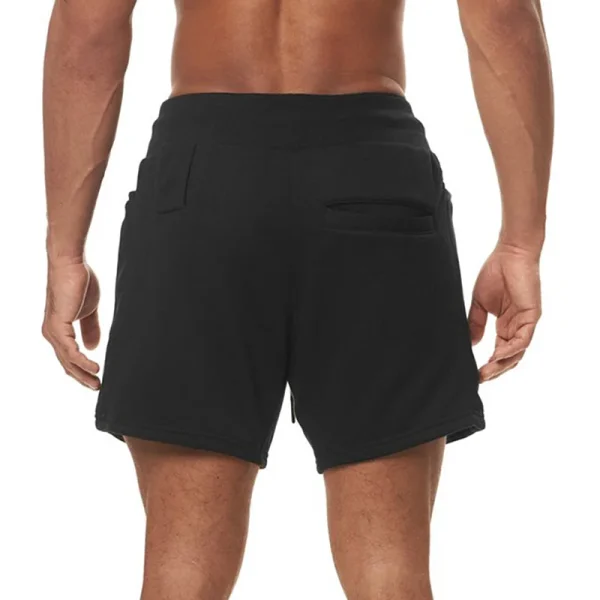 Men's Cotton Summer Gym Sweatpants Running Shorts Sports Jogging Fitness Shorts Men Sweat Shorts Bodybuilding Short Casual Pants - Image 3