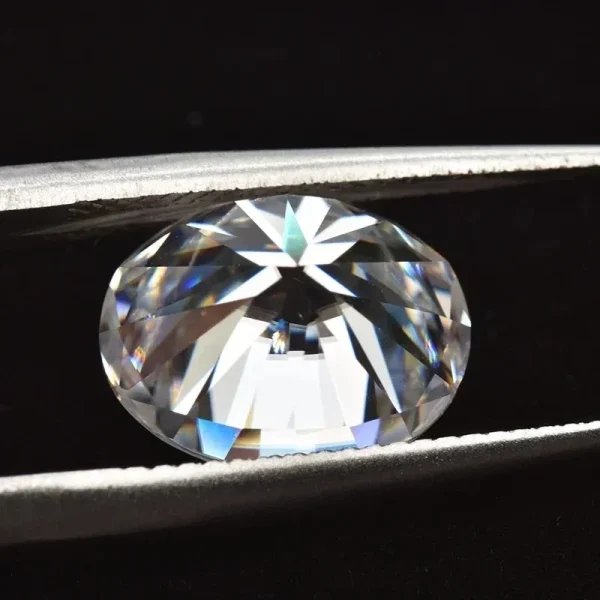 Moissanite Gemstone Oval Cut D Color VVS1 Lab Synthetic Created Heat Diamond for DIY Jewelry Making Materials with GRA Report - Image 12