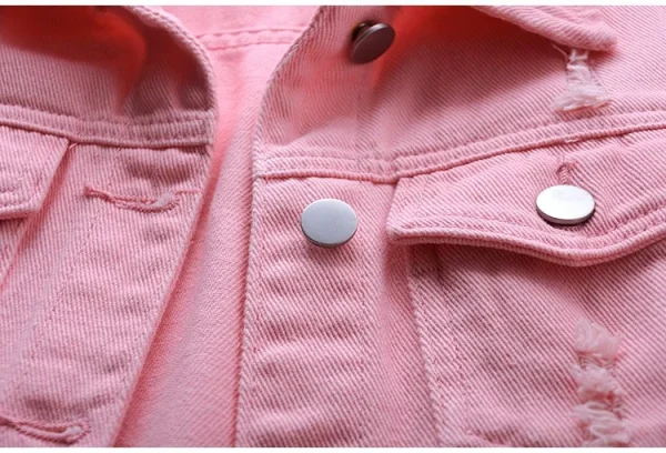 Women big size 6XL Denim Vest Sleeveless Waistcoat Students Casual Tops Jeans Jackets Red Pink Purple Yellow Blue White Jacket - Image 19