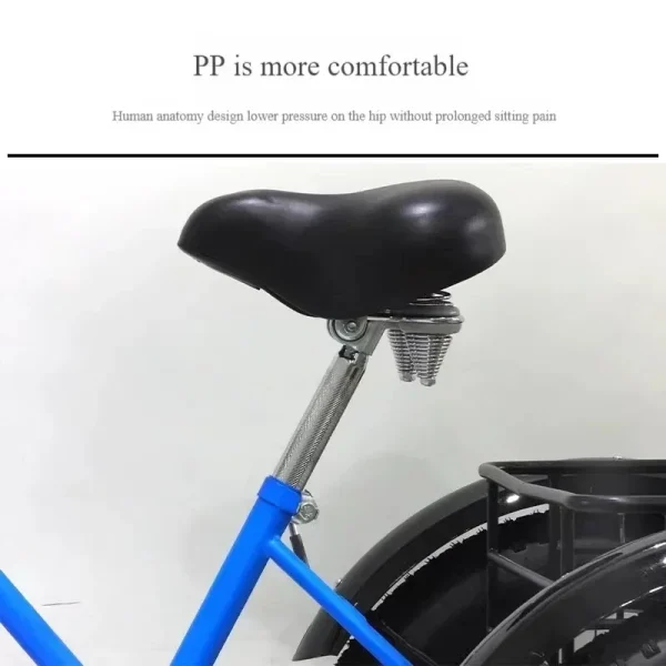 Tricyle Adult Electric Bicycle Adult 24 Inch 750W15AH Battery Fat Ebike 3Wheel Electric Cargo Bike Mobile Battery Cargo Electric - Image 6