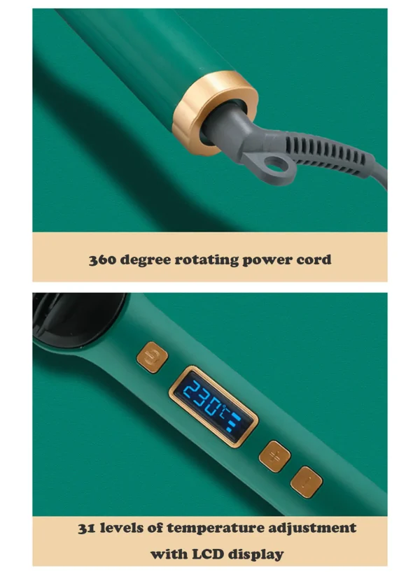 Hair Straightener Brush Negative Ion Straightening Hot Comb Iron With Anti-Scald Feature  & LCD Display Professional Hair Tools - Image 19