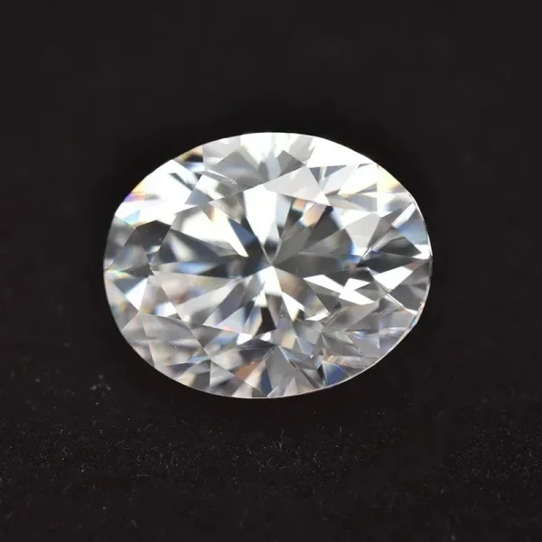Moissanite Gemstone Oval Cut D Color VVS1 Lab Synthetic Created Heat Diamond for DIY Jewelry Making Materials with GRA Report - Image 10