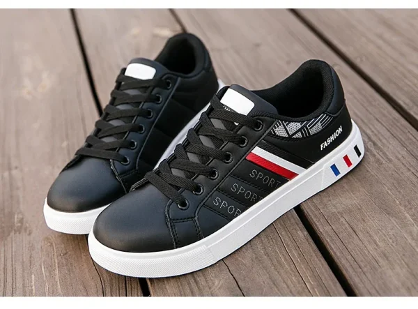 2024 Mens Casual Sneakers New Fashion Lace-up White Shoes Student Comfort Sports Plus Size Vulcanized Shoes Zapatillas De Hombre - Image 30