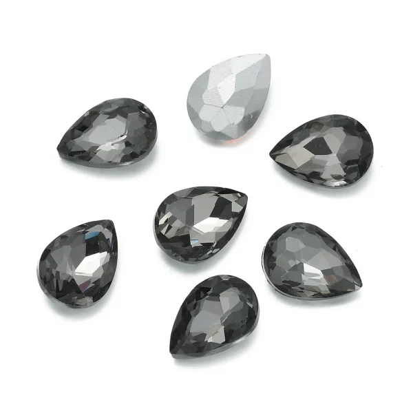 10pcs/lot Teardrop Glass Bead Crystal Gem Stone Point Back Drop Shape Rhinestones Glue On Rhinestone For DIY Jewelry Accessories - Image 23