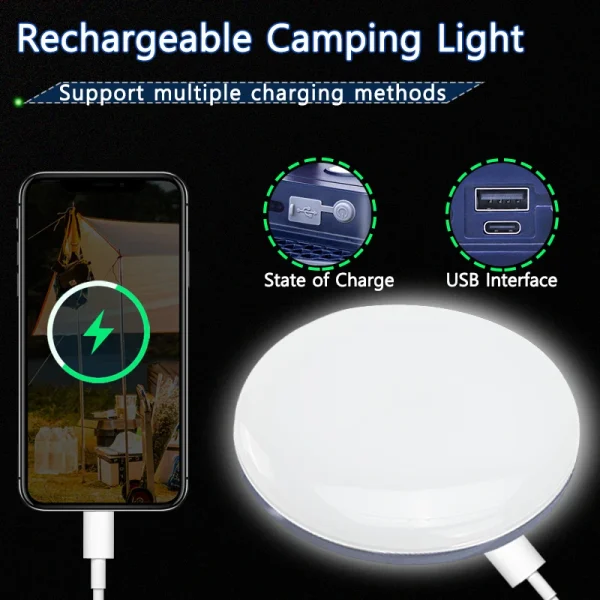 MOSLIGHTING Rechargeable Camping Light Outdoor Fishing Flashlight Tent Lantern Work Emergency Mountaineering Night Lighting LED - Image 3