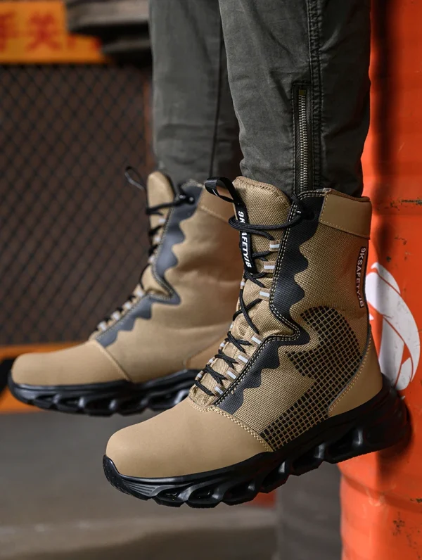Men Safety Shoes Indestructible Steel Toe Work Boot Puncture-proof Sneakers Breathable Light Comfortable Construction Work Shoes - Image 23