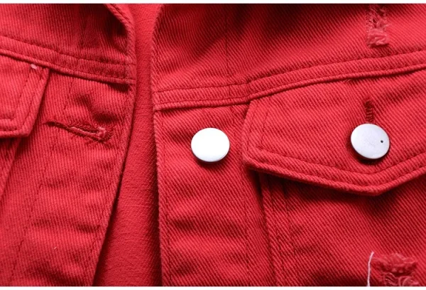 Women big size 6XL Denim Vest Sleeveless Waistcoat Students Casual Tops Jeans Jackets Red Pink Purple Yellow Blue White Jacket - Image 51