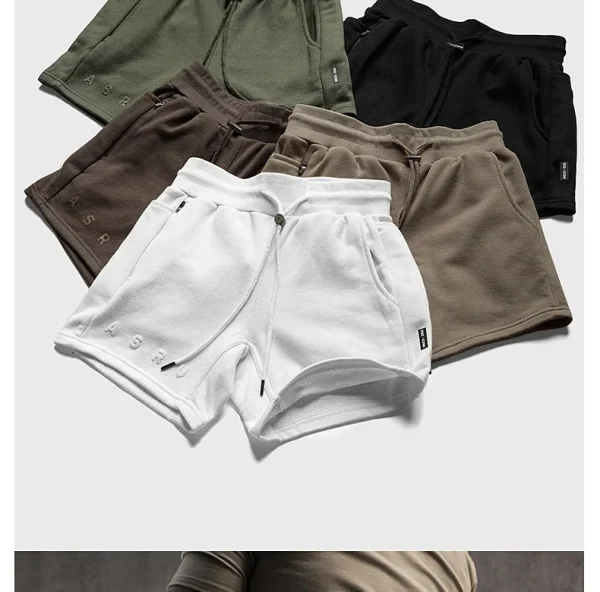 Men's Cotton Summer Gym Sweatpants Running Shorts Sports Jogging Fitness Shorts Men Sweat Shorts Bodybuilding Short Casual Pants - Image 14