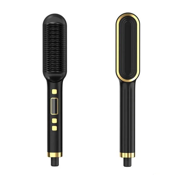Hair Straightener Brush Negative Ion Straightening Hot Comb Iron With Anti-Scald Feature  & LCD Display Professional Hair Tools - Image 9