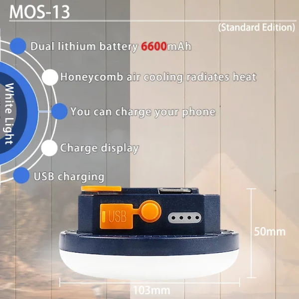 MOSLIGHTING Rechargeable Camping Light Outdoor Fishing Flashlight Tent Lantern Work Emergency Mountaineering Night Lighting LED - Image 11